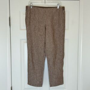 J. Jill Love Linen Straight Leg Pants Size MP Medium Petite